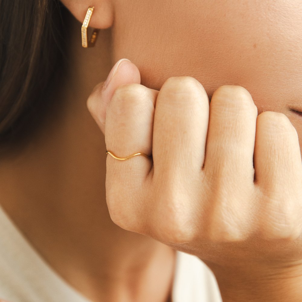 Tina Gold Stack Ring